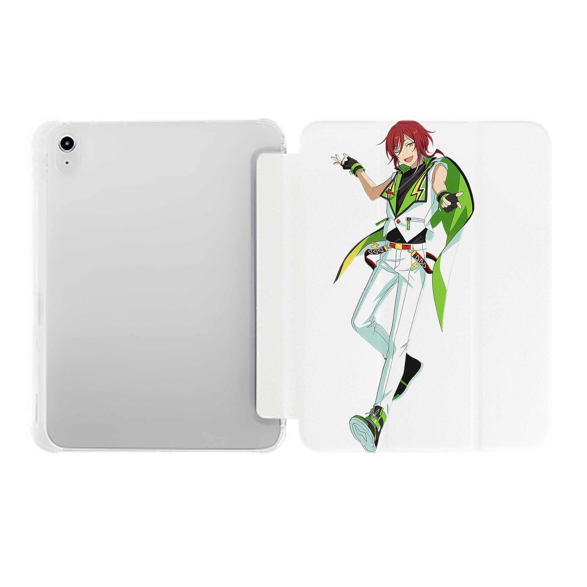 （画像用） あんさんぶるスターズ! Ensemble Stars IPad ケース ペン収納付き 三つ折りスタンド PUレザー×シリコン 対応機種9.5/10.5/10.9インチ